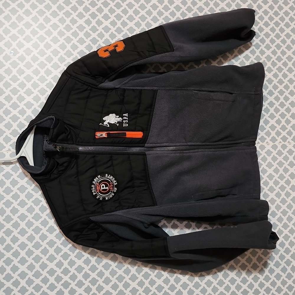U.S. Polo Assn. Boy's Full Zippered Fleece Jacket